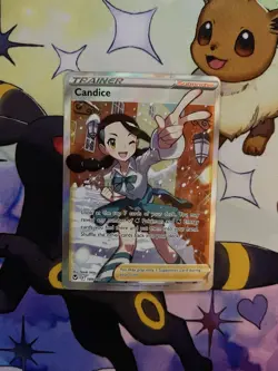 Pokemon TCG Candice Full Art 189/195 Silver Tempest Holo Ultra Rare Trainer - Image 1