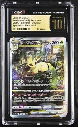 CGC Pristine 10 Japanese Leafeon VSTAR 210/172 SAR VSTAR Universe 2022 - Image 1