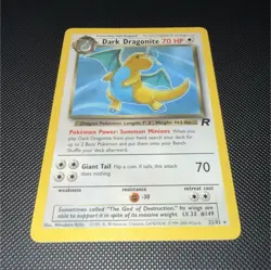 Pokemon Dark Dragonite Team Rocket 22/82 Rare 70 HP Regular English Wizards - Image 1