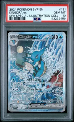 2024 Pokemon SVP en Kingdra EX SFA Special Illustration Collection #131 PSA 10 - Image 1