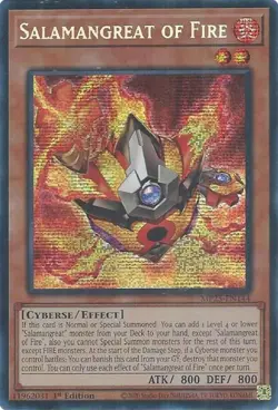 Yugioh! Salamangreat of Fire - MP25-EN144 - Prismatic Secret Rare - 1st Edition - Image 1