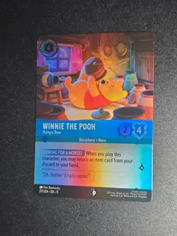 Disney Lorcana TCG Winnie The Pooh Hungry Bear Iconic 217/204 - Image 1