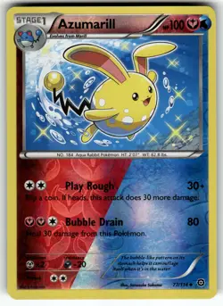 Azumarill 77/114 XY - Steam Siege LP+ Pokemon Card TCG - Image 1