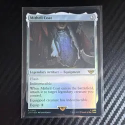 Magic: The Gathering Mithril Coat LotR 245 Foil Rare Artifact Card - Image 1