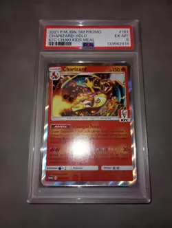 Pokemon Charizard 181/SM-P KFC Kentucky Fried Chicken Promo Card PSA 6 - Image 1