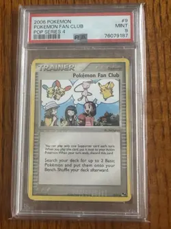 Pokemon Fan Club Pop Series 4 Card 009/017 Regular PSA 9 - Image 1