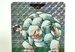 Pokemon card TCG Carddass Pocket Monsters Golem No.076 GREEN 1996 Japanese LP - Image 2