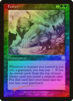 Foster FOIL Mercadian Masques PLD Green Rare MAGIC GATHERING CARD ABUGames - Image 1