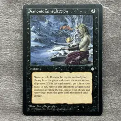 MTG Demonic Consultation Ice Age ICE 1995 Non-Foil LP Magic Card - Image 1