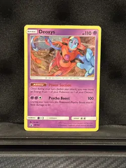 Deoxys - SM164 - Black Star Holo Rare Promo S&M TCG - Pokemon Card - LP - Image 1