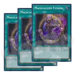 Yugioh - Magicalized Fusion x 3 - 1st Edition Ultra Rare NM - Free Holo Card - Image 1