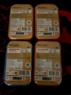 One Piece Card TCG Vol 2 Mini Tin - Set of 4 - (TS-O2, OP-13) Brand New / Sealed - Image 4