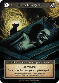 Sorcery: Contested Realm Cemetery Rats Ordinary Foil NM (GT) - Image 1