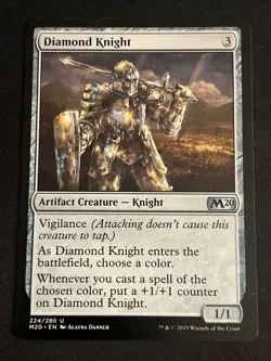 1x Diamond Knight (224) Core Set 2020 LP MTG Magic the Gathering x1 MKE - Image 1