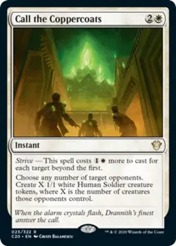 Call the Coppercoats Light Play, English Magic the Gathering MTG Commander 2020 - Image 1