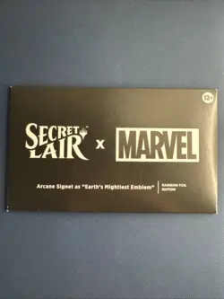 MTG Earth's Mightiest Emblem - Arcane Signet (Rainbow Foil) (SLD) New Sealed - Image 1