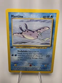 Pokemon TCG Mantine Neo Genesis 64/111 Regular 1st Edition Common NM - Image 3
