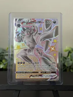 Pokemon TCG Grimmsnarl VMAX Holo Shiny Rare Card Shining Fates SV117 SV122 - Image 1