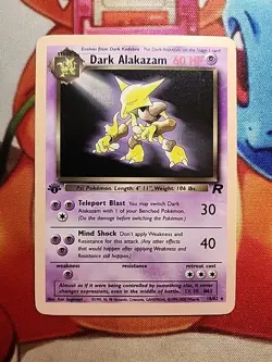 Pokemon TCG 1st Edition Dark Alakazam 18/82 - Team Rocket Set - Rare - NM 💎 - Image 1