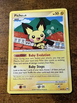 Pokemon TCG Arceus Pichu Card 25/99 Regular Rare 2009 - Image 1