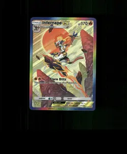 FAN-ART READ DESCRIPTION BELOW HOLO Infernape Card Infernape Pokemon Card p1 - Image 1