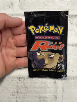 Pokemon Team Rocket EMPTY Booster Pack Artwork Vintage 1st Edition Giovanni Rare - Image 1