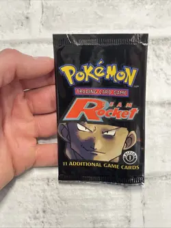 Pokemon Team Rocket EMPTY Booster Pack Artwork Vintage 1st Edition Giovanni Rare - Image 2