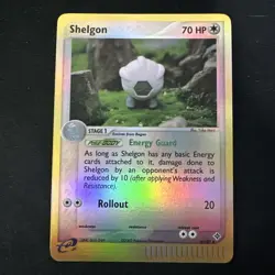 Pokemon Shelgon 41/97 EX Dragon Reverse Holo Uncommon E-reader Card - Image 1