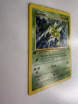 Pokemon TCG Scyther 1st Edition Non-Holo Jungle (1999) 26/64 WOTC Condition MP - Image 4