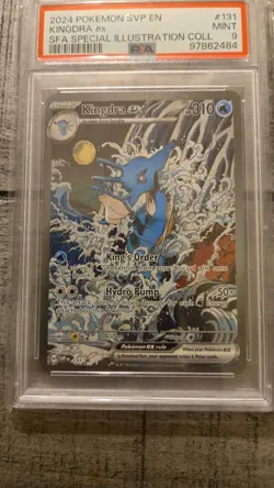 2024 POKEMON SVP EN-SV BLACK STAR PROMO #131 KINGDRA EX PSA 9 - Image 1