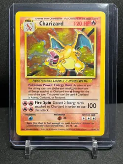 Charizard 4/102 Holo Rare Pokemon 1999 Unlimited Base Set - MP/LP - Image 3