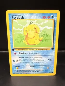 Pokemon TCG WOTC 1st Edition Team Rocket Psyduck 65/82 Common D - Image 2