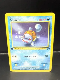 Pokemon TCG Squirtle 68/82 Team Rocket 1st Edition Non-Holo Regular J - Image 2