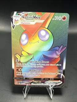 Pokemon Victini VMAX Secret Rare Holo SWSH05: Battle Styles 2021 165/163 NM - Image 2