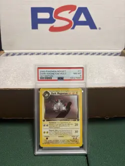 Pokemon TCG: 2000 Dark Magneton 1st Edition Team Rocket #11/82, Holo PSA 8 NM-MT - Image 1