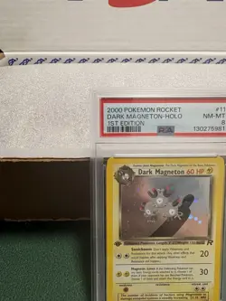 Pokemon TCG: 2000 Dark Magneton 1st Edition Team Rocket #11/82, Holo PSA 8 NM-MT - Image 2