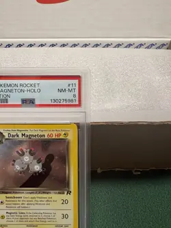 Pokemon TCG: 2000 Dark Magneton 1st Edition Team Rocket #11/82, Holo PSA 8 NM-MT - Image 3