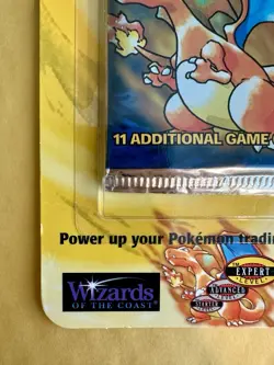 Vintage Pokemon Base Set Unlimited Charizard Art Blister Pack Factory Sealed 34g - Image 2