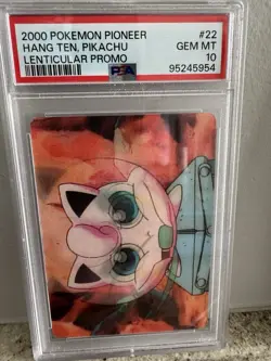 2000 Pokemon Pioneer Hang Ten Pikachu Lenticular Psa 10 *Pop 10* - Image 1