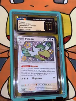 Pelipper 204/091 Pokemon 2024 Paldean Fates Baby Shiny CGC Pristine 10 - Image 1