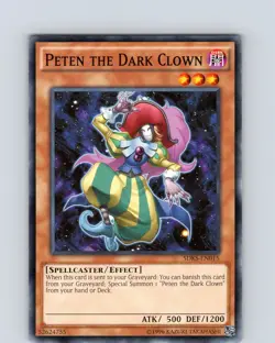 Yu-Gi-Oh TCG Peten The Dark Clown SDKS-EN015 Unlimited Regular Common Card NM - Image 1