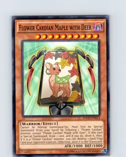 Yu-Gi-Oh TCG Flower Cardian Maple With Deer INOV-EN013 Unlimited Common Card NM - Image 1