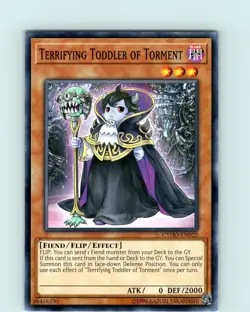 Yu-Gi-Oh TCG Terrifying Toddler Of Torment CYHO-EN022 Unlimited Common Card NM - Image 1