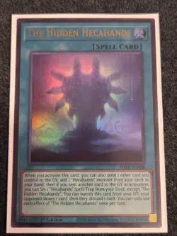 Yugioh The Hidden Hecahands PHRE-EN008 Ultra Rare 1st Edition NM - Image 1