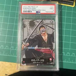 ONE PIECE 2022 RORONOA ZORO ONE PIECE JAPANESE 25TH ANNIVERSARY PSA 9 - Image 1