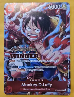 2023 One Piece Promo Winner Pack Vol. 5 Monkey D Luffy #ST01-012 - Image 1