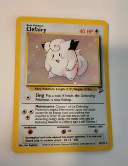 Clefairy 006/130 Base Set 2 Holo Pokemon Card - Wotc - Vintage - Image 1