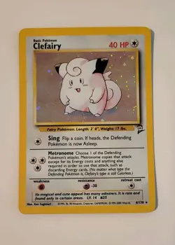 Clefairy 006/130 Base Set 2 Holo Pokemon Card - Wotc - Vintage - Image 2