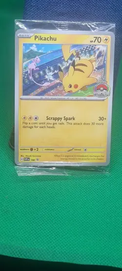 Pikachu SVP 190 SEALED Scarlet & Violet Black Star Promo Pokemon TCG Card 2024 - Image 1
