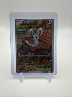 Pokemon Minccino 152/086 SV Black Bolt Illustration Rare Card NM Condition - Image 3